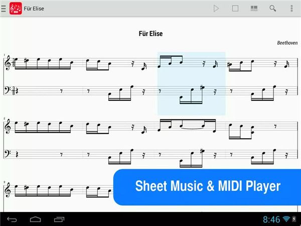 MIDI Score screenshot