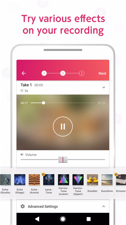 Record your music, sing - nana screenshot