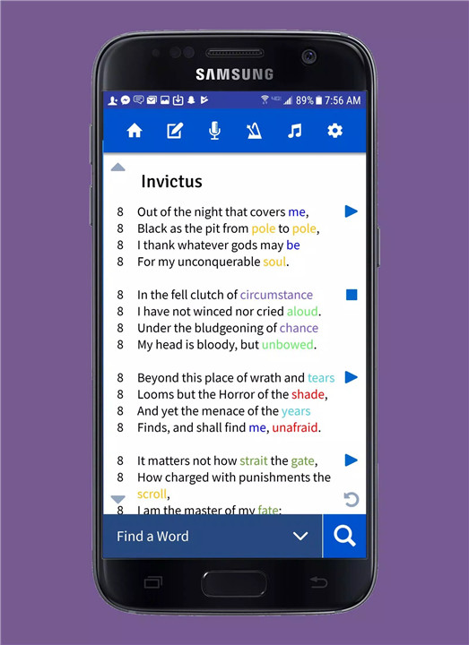 Lyric Notepad screenshot