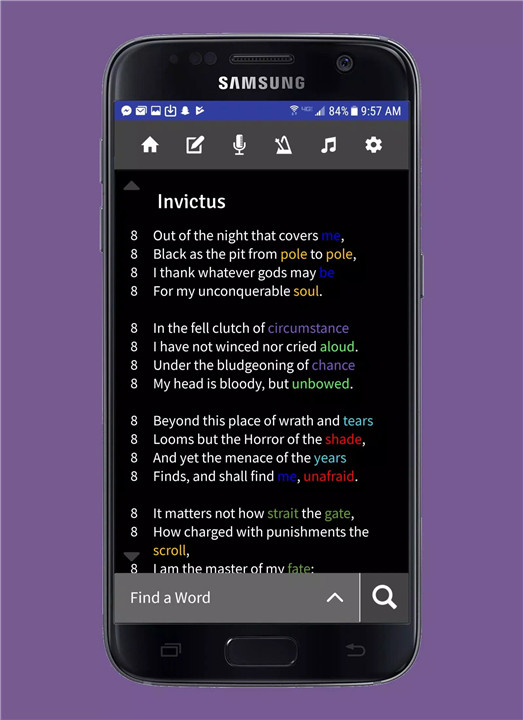 Lyric Notepad screenshot