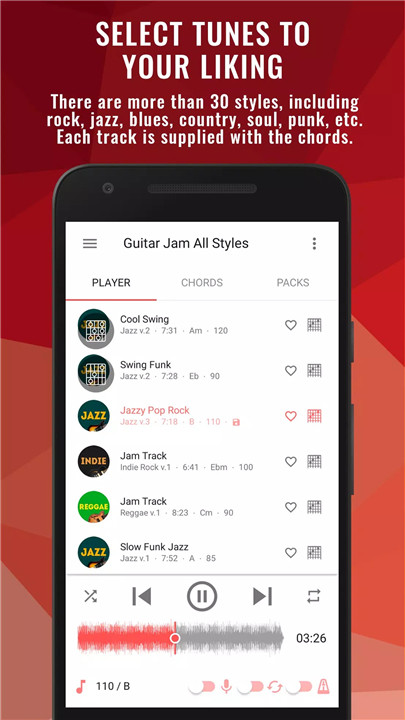 Backing Tracks Guitar Jam Play screenshot