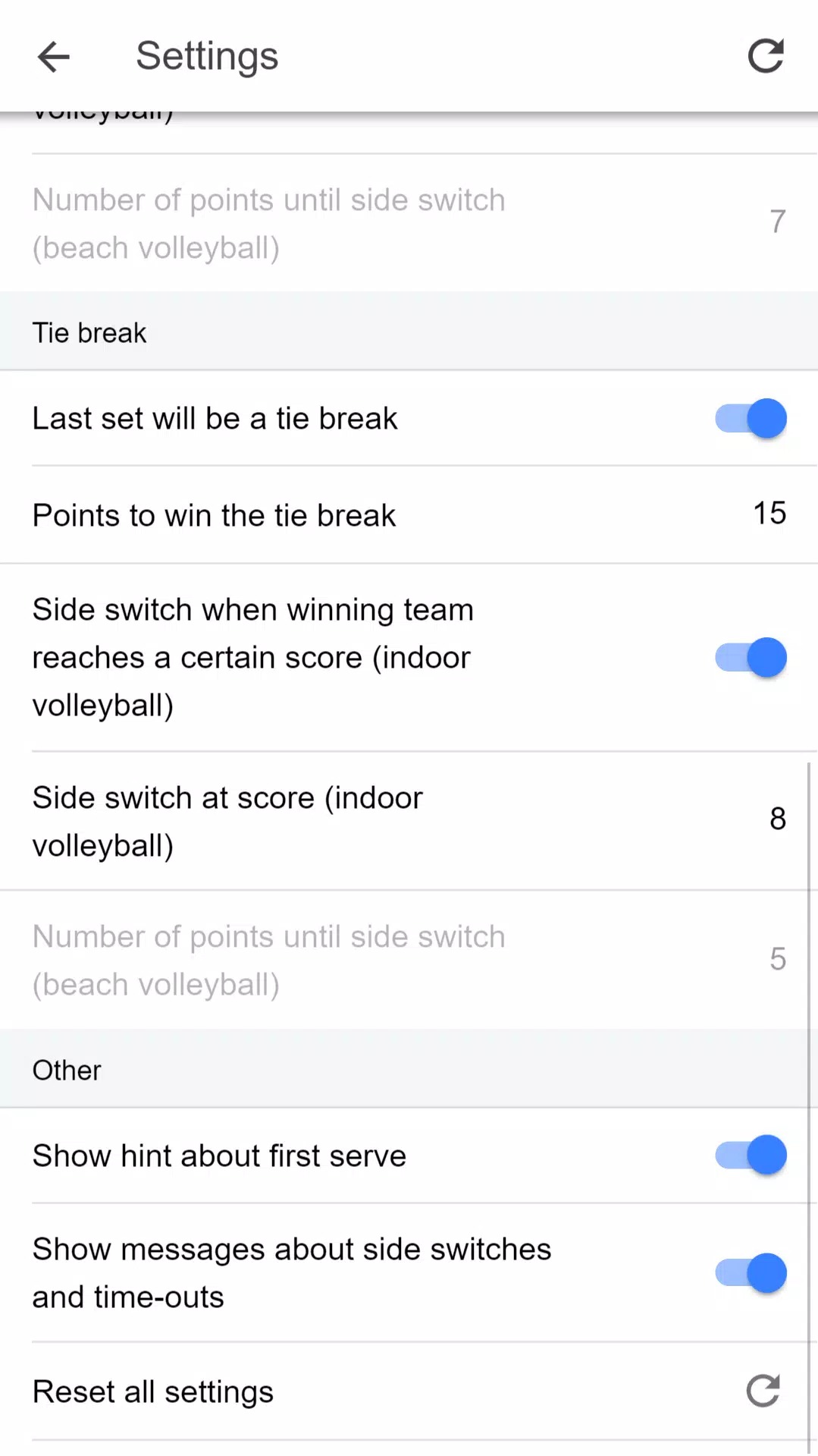 Volleyball Score Simple screenshot