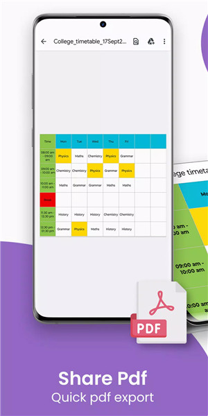 Timetable & Schedule Maker screenshot