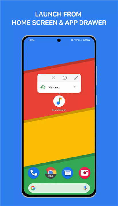 Shortcut for Google Sound Sear screenshot