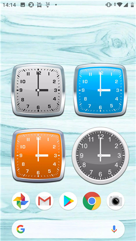 Analog clocks widget – simple screenshot