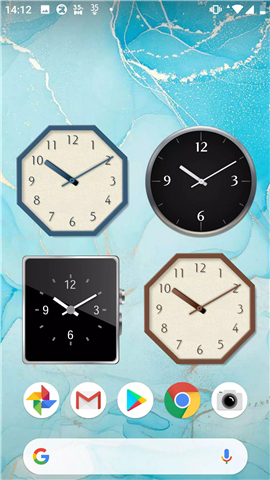 Analog clocks widget – simple screenshot