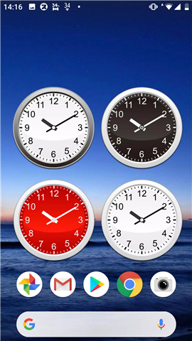 Analog clocks widget – simple screenshot