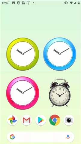 Analog clocks widget – simple screenshot