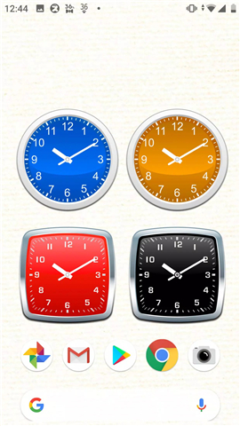 Analog clocks widget – simple screenshot