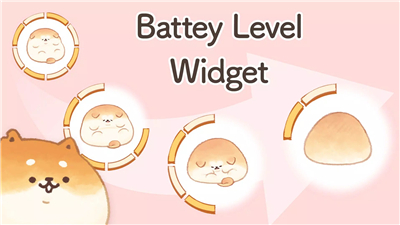 Battery widget Cute Characters screenshot