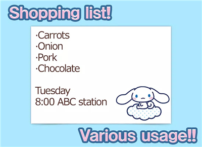 Notepad Cinnamoroll screenshot