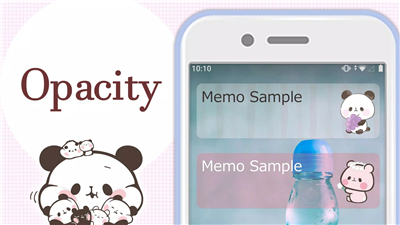 Sticky Note Mochimochi Panda screenshot