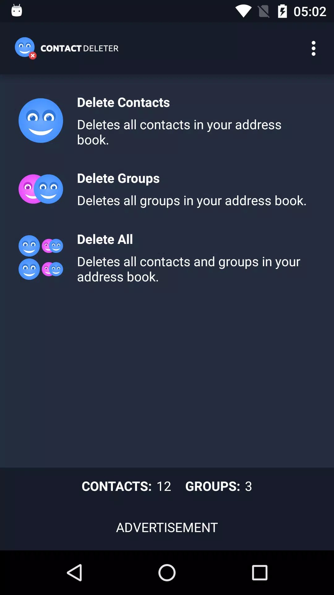 Contact Deleter screenshot