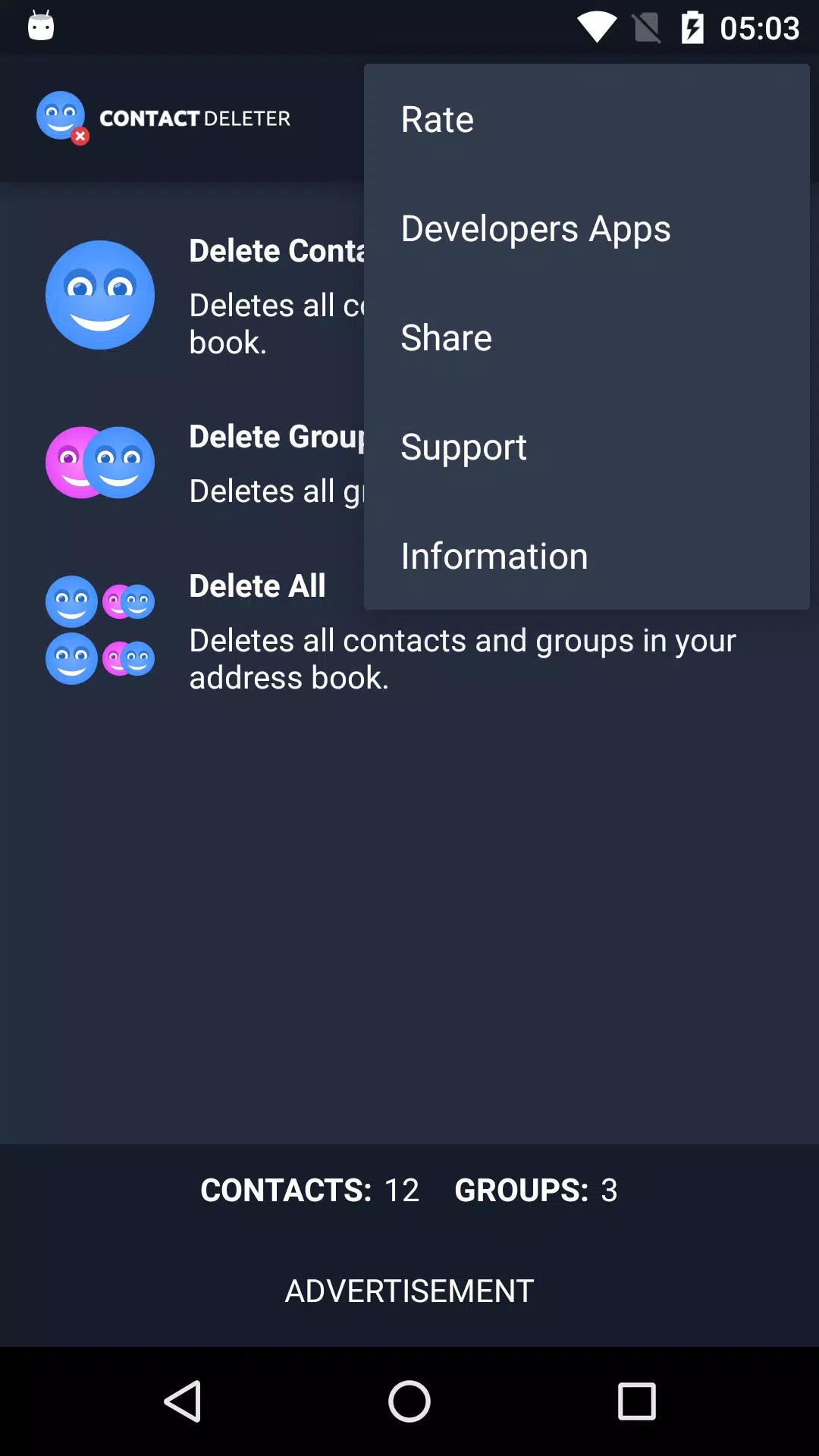 Contact Deleter screenshot