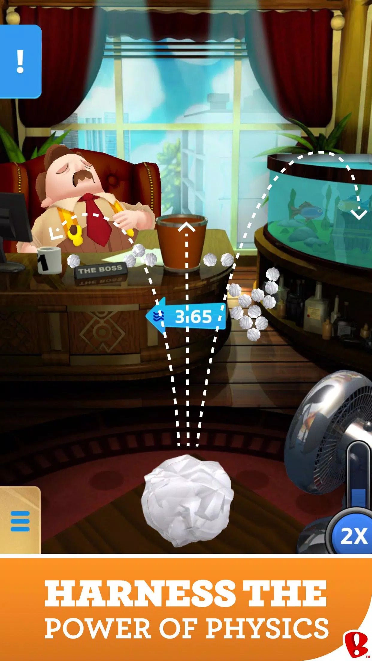 Paper Toss Boss screenshot