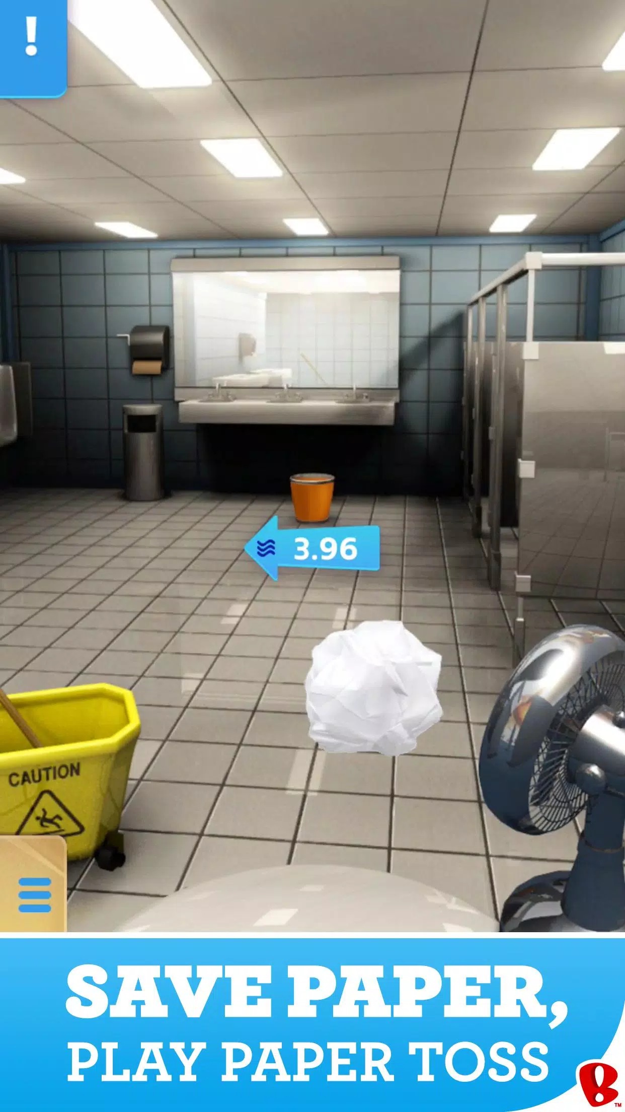 Paper Toss screenshot