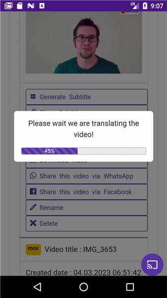 Video Subtitle Generator screenshot