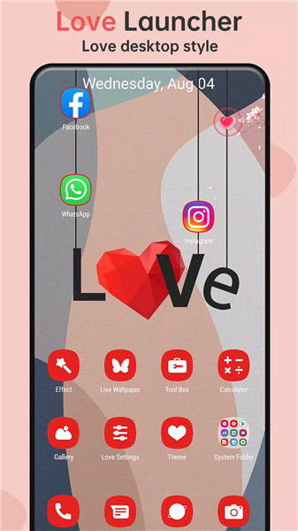 Love Launcher: lovely launcher screenshot