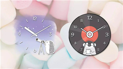 Analog clock widget ANIMALLIFE screenshot