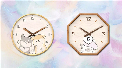 Analog clock widget ANIMALLIFE screenshot