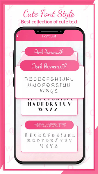 Cute Font Style screenshot