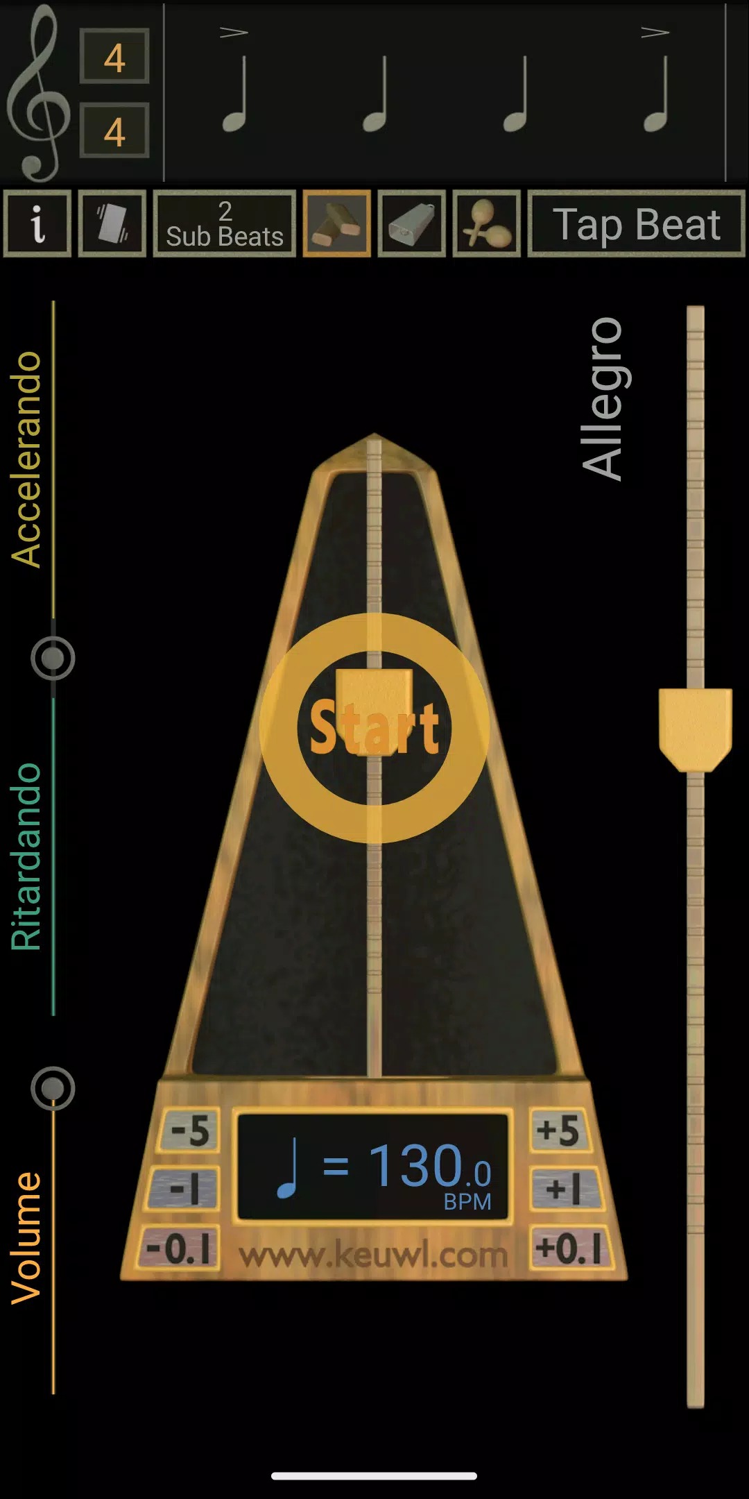 Metronome screenshot