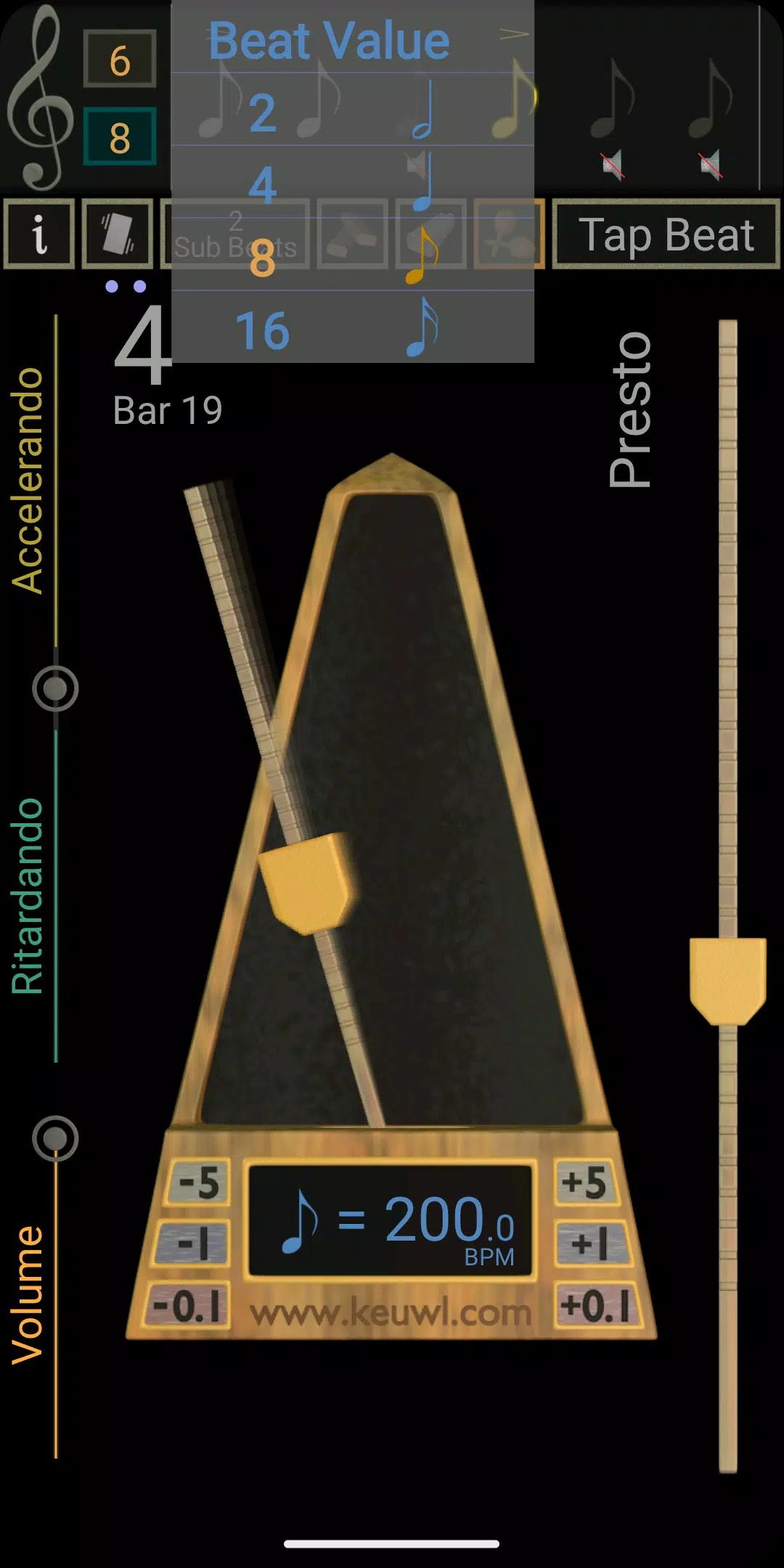 Metronome screenshot