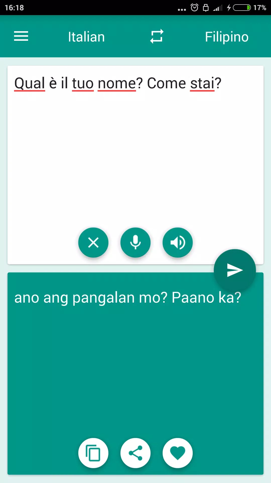 Italian-Filipino Translator screenshot