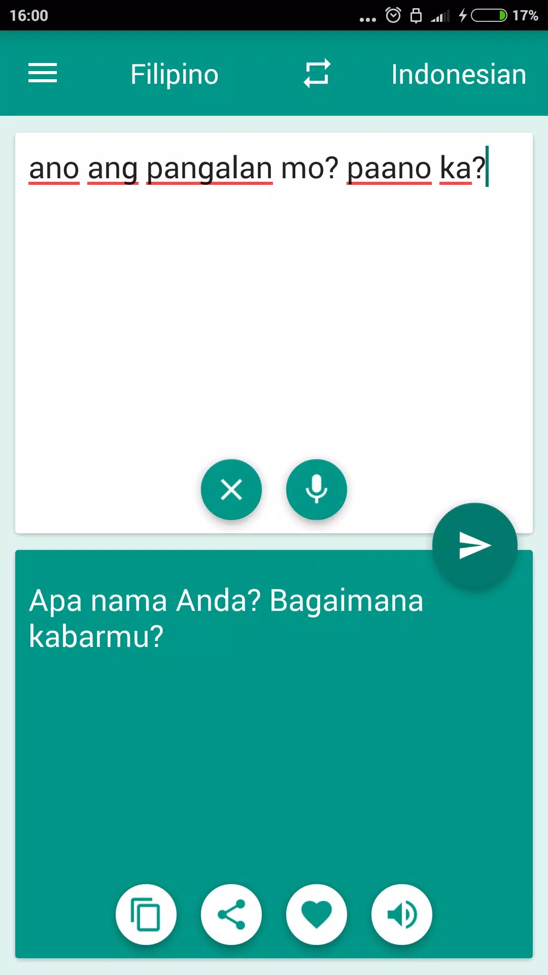 Indonesian-Filipino Translator screenshot