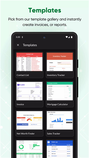 Zoho Sheet screenshot