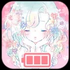 Battery widget Flowery Kiss