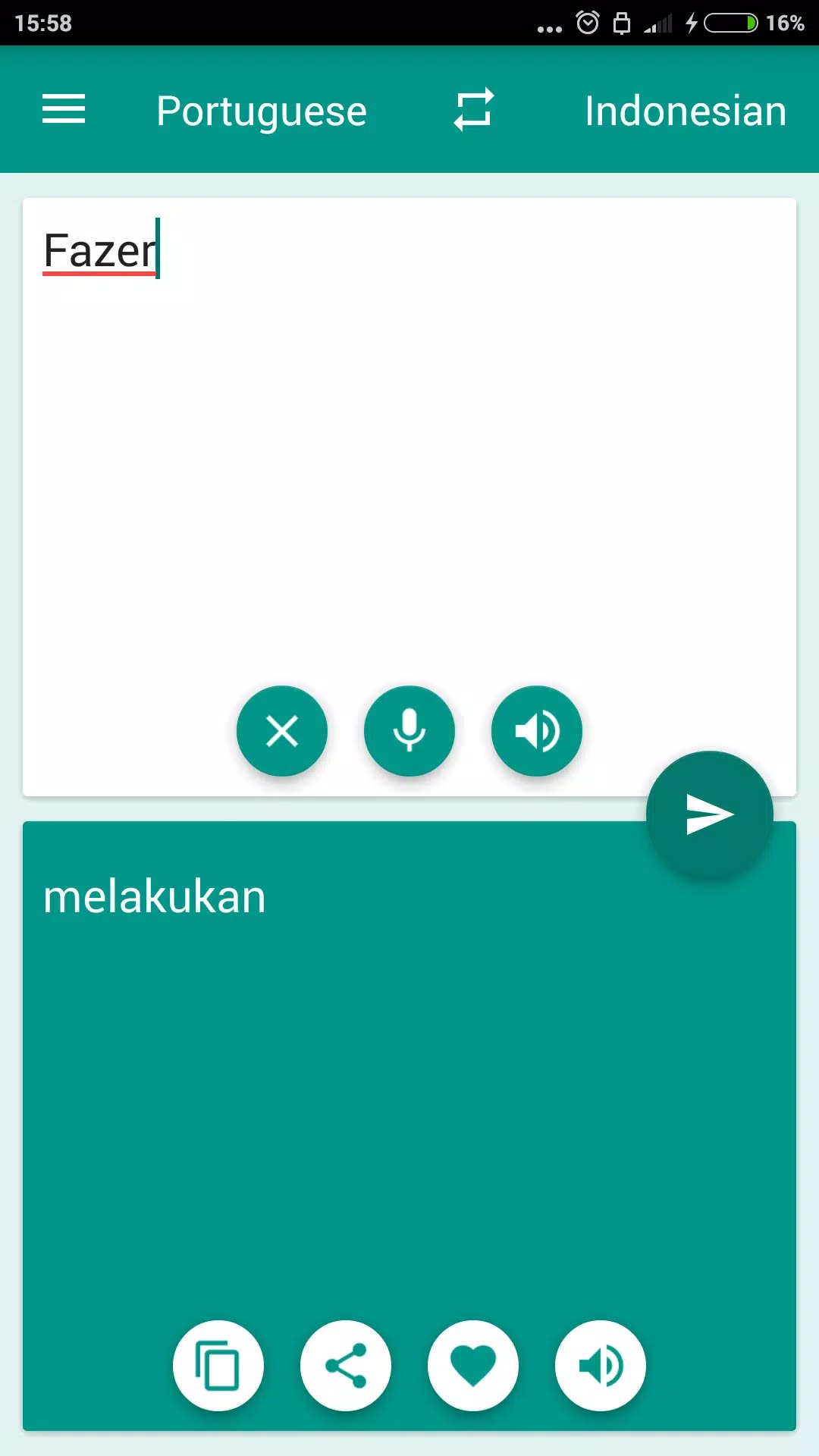 Indonesian-Portuguese Translator screenshot