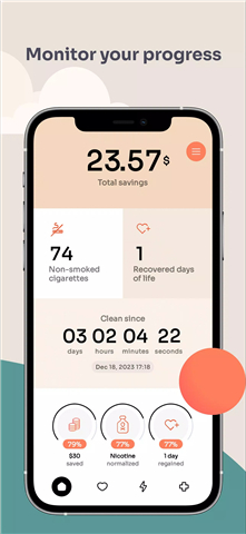 Quit smoking tracker - Flamy screenshot