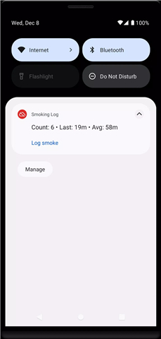 Smoking Log screenshot