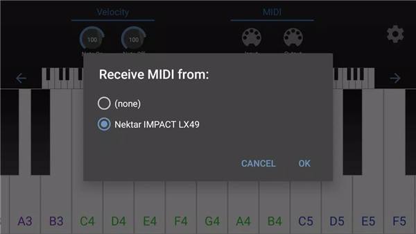 MIDI Keyboard screenshot