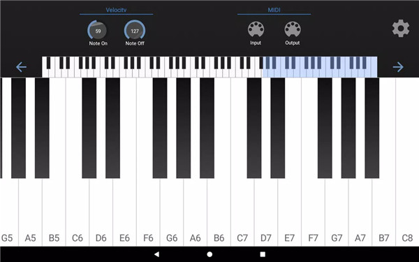 MIDI Keyboard screenshot