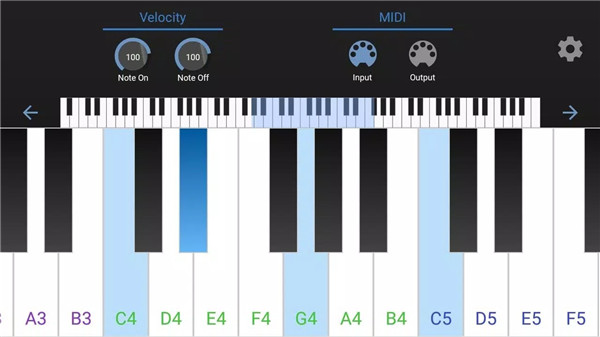 MIDI Keyboard screenshot