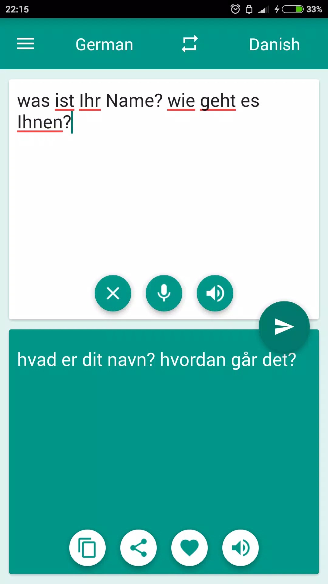 Danish-German Translator screenshot