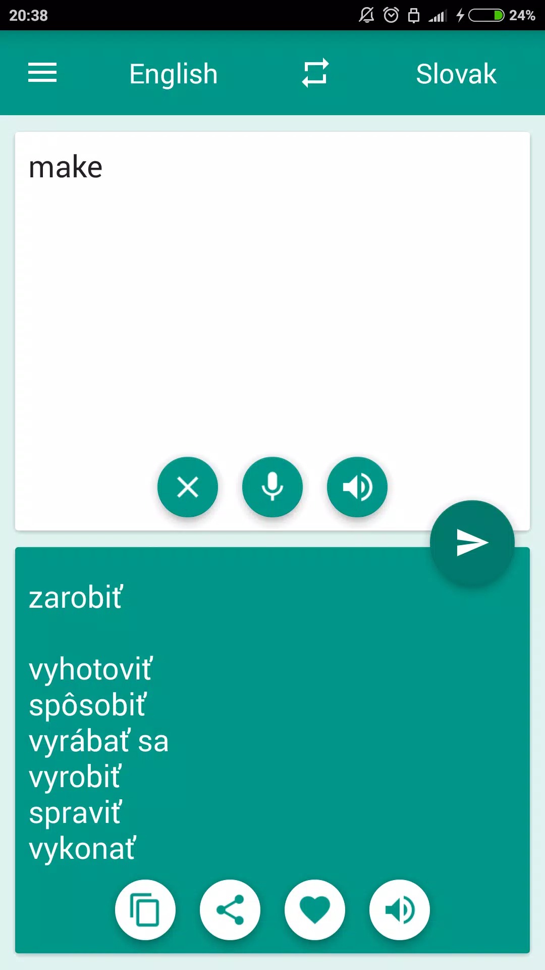 Slovak-English Translator screenshot