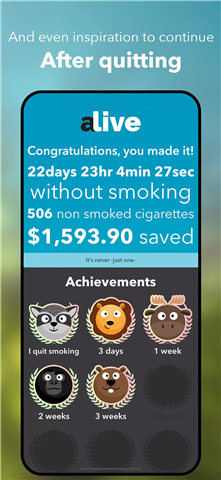 Quit Smoking Gradually - Alive screenshot