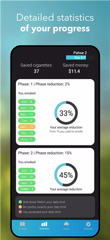 Quit Smoking Gradually - Alive screenshot