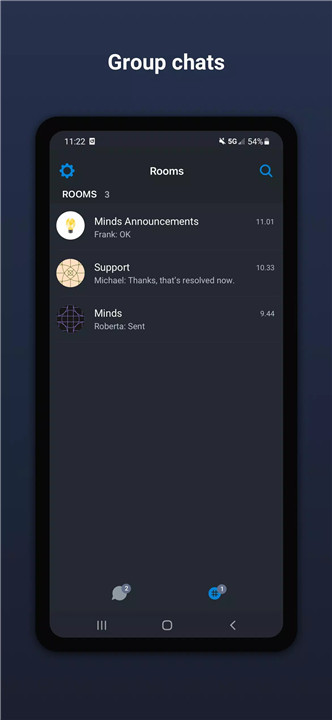 Minds Chat screenshot