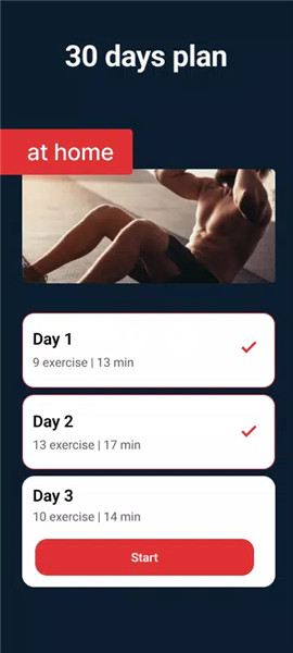 Home Workout Six Pack Abs screenshot