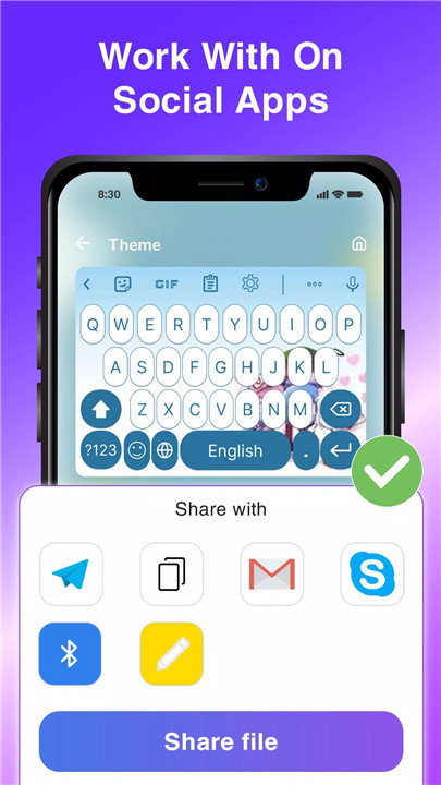 Facemoji Keyboard: Theme&Emoji screenshot