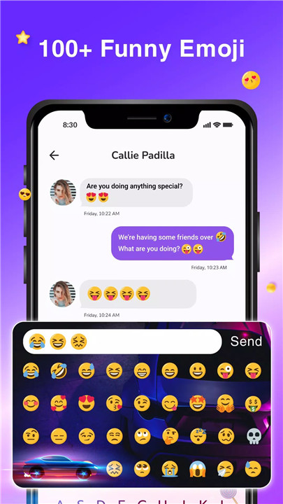 Facemoji Keyboard: Theme&Emoji screenshot