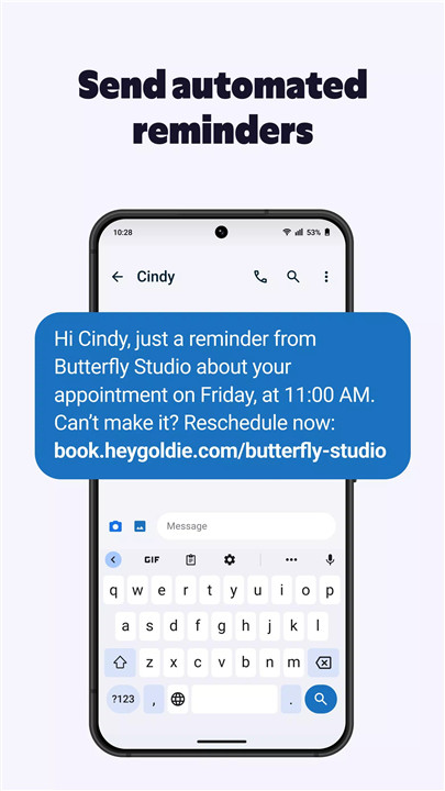 Goldie: Appointment Scheduler screenshot