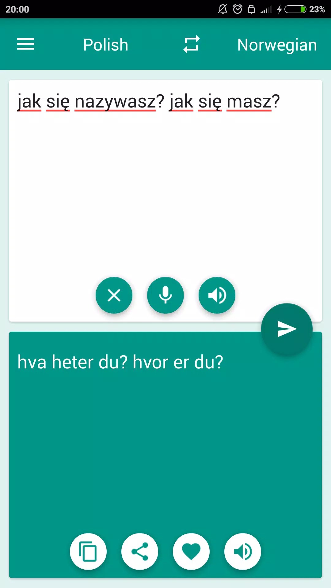 Norwegian-Polish Translator screenshot