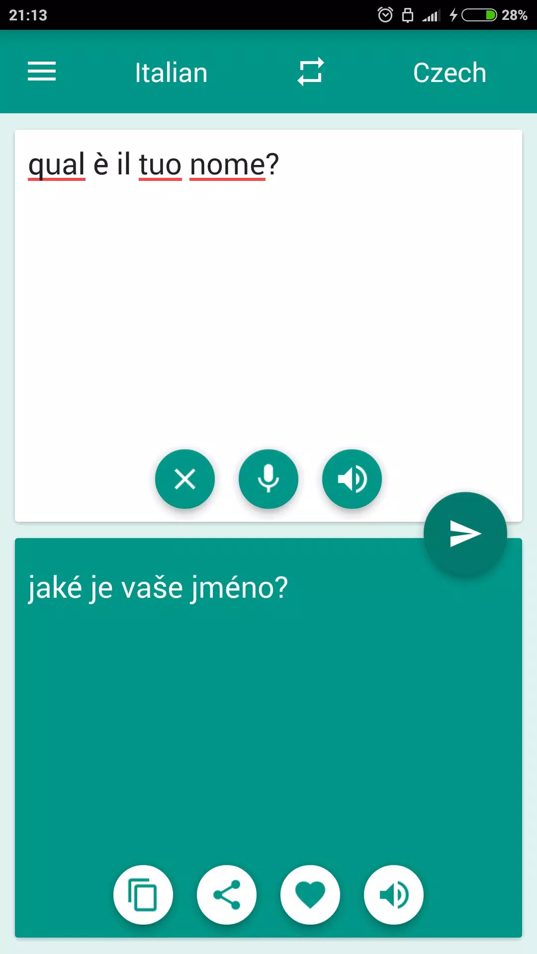 Czech-Italian Translator screenshot