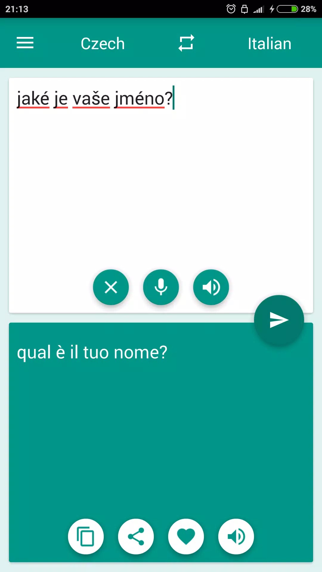 Czech-Italian Translator screenshot