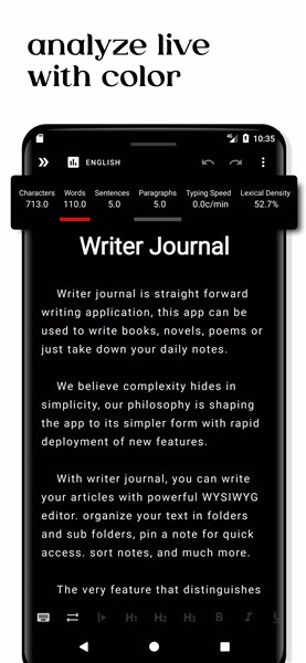 Writer Journal - Story,Note screenshot